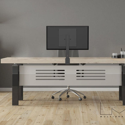 Slate Gray Multibrackets M Deskmount XL Black