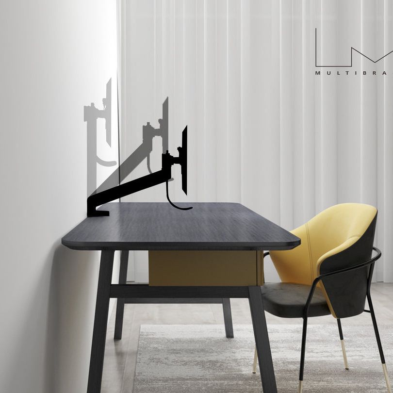Gray Multibrackets M Deskmount Slim Basic Dual