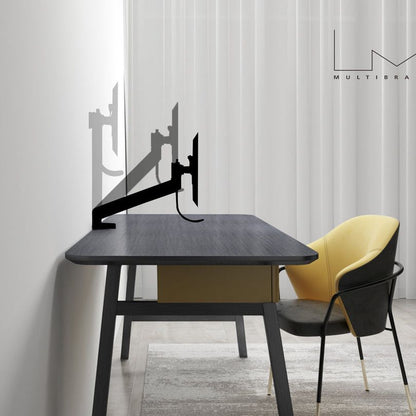 Gray Multibrackets M Deskmount Slim Basic Dual