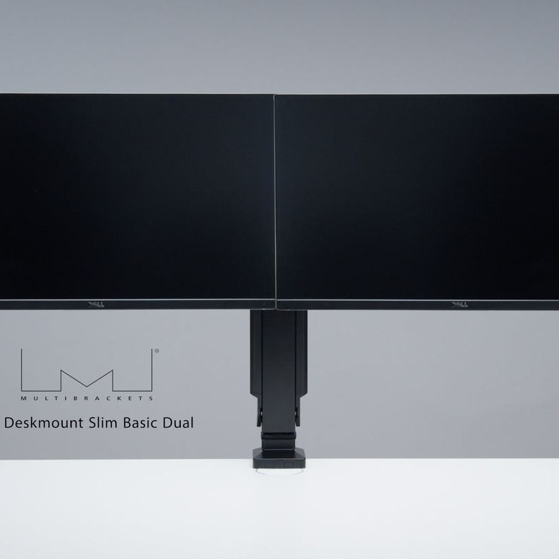 Gray Multibrackets M Deskmount Slim Basic Dual