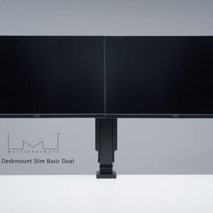 Gray Multibrackets M Deskmount Slim Basic Dual
