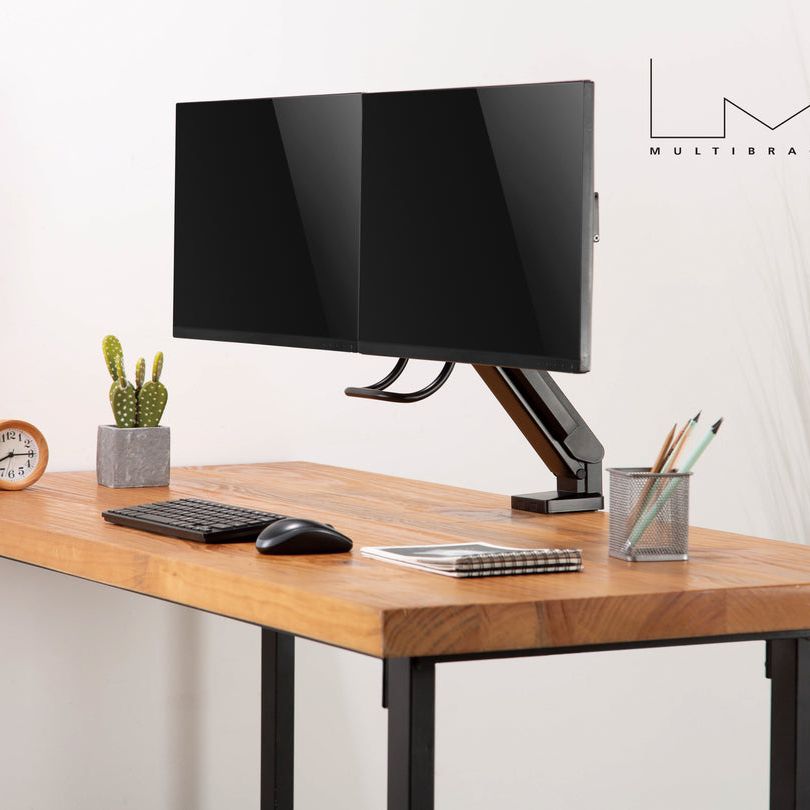 Dark Slate Gray Multibrackets M Deskmount Slim Basic Dual