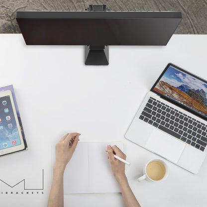 Light Gray Multibrackets M Deskmount Slim Basic Single