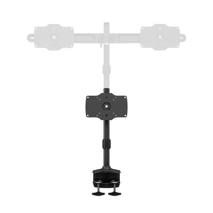 Light Gray Multibrackets M VESA Desktopmount Single Desk Clamp 24"-32"