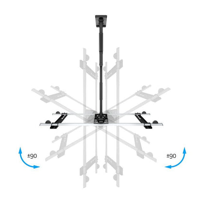 Light Gray Multibrackets M VESA Flexarm Thin Black Large