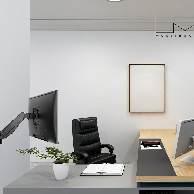 Gray Multibrackets M Monitormount Wall Basic Single