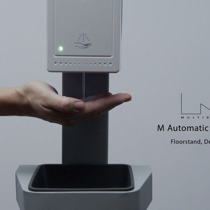 Dark Gray Multibrackets M Automatic Hand Sanitizer Floorstand