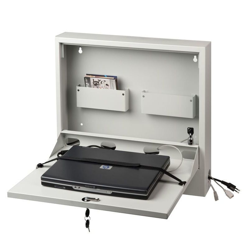 Gray Multibrackets M Public Computer Security Cabinet Basic I