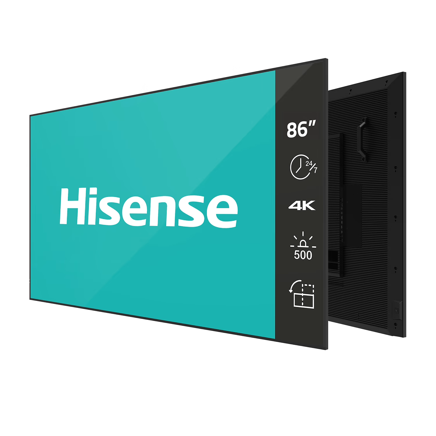 Light Sea Green Hisense D Series 86DM66D 86" 4K Ultra HD Android 11.0 24x7 Digital Signage/Commercial Display