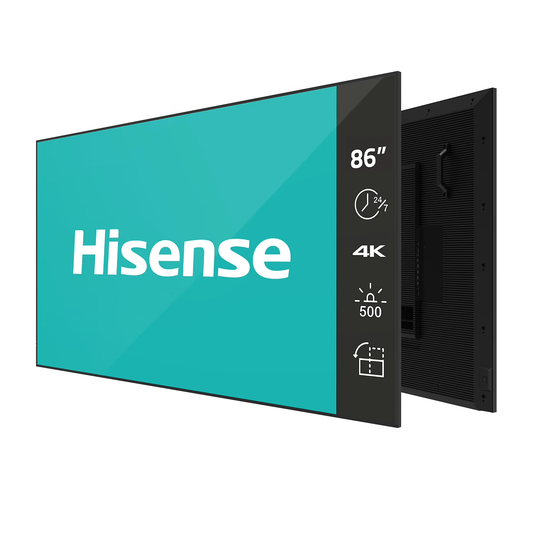 Light Sea Green Hisense D Series 86DM66D 86" 4K Ultra HD Android 11.0 24x7 Digital Signage/Commercial Display