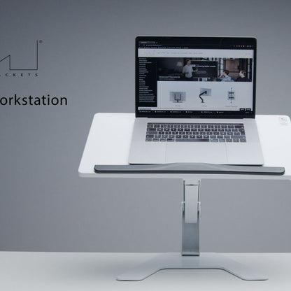Light Slate Gray Multibrackets M Laptop Workstation Black