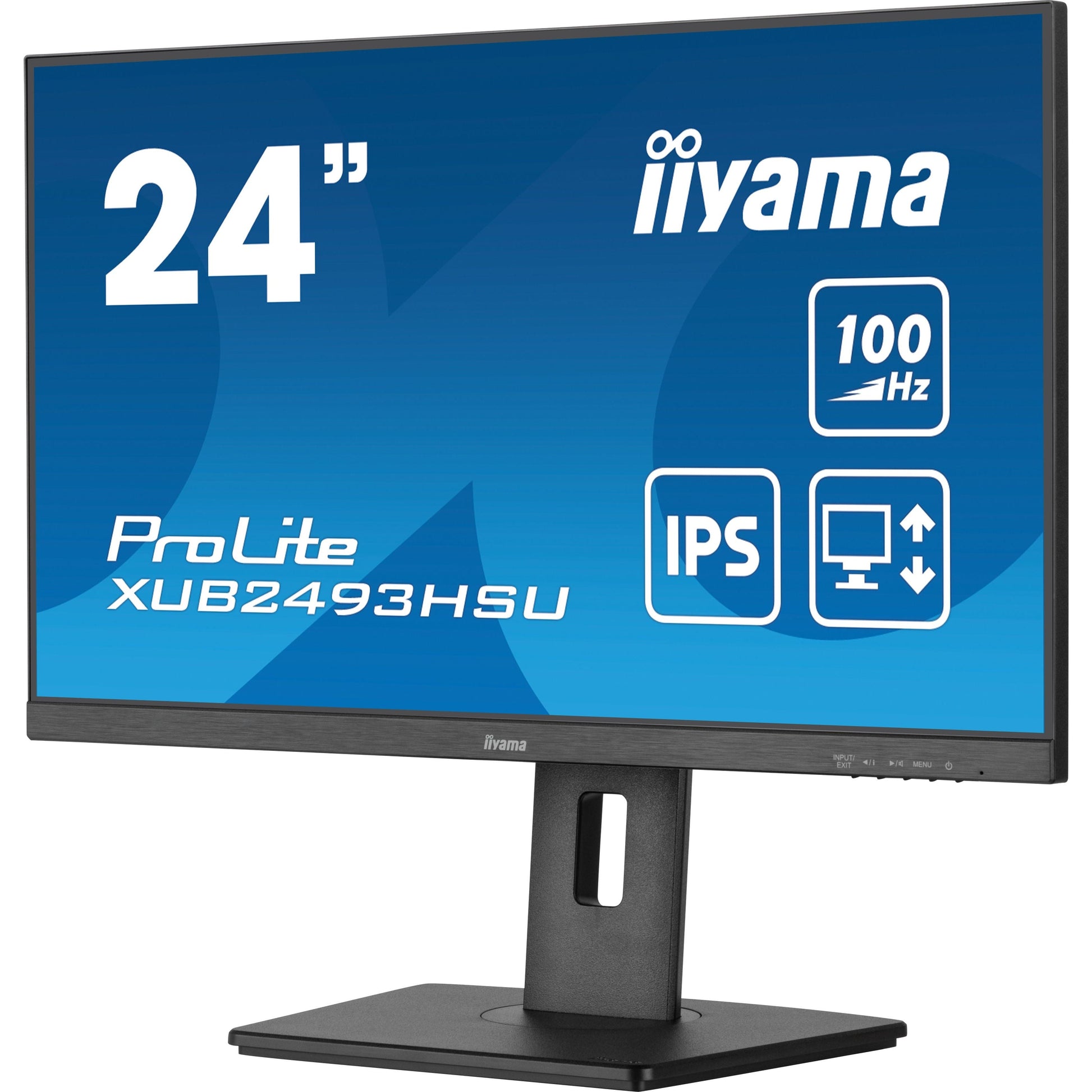 Dark Cyan iiyama ProLite XUB2493HSU-B6 24" Full HD LED Display with Height Adjust Stand