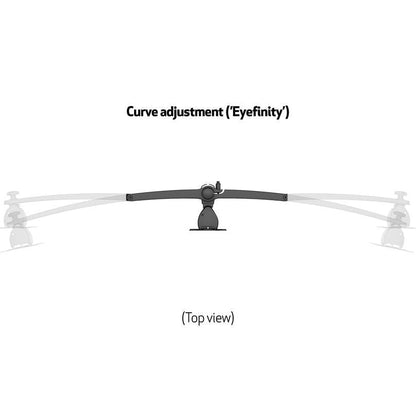 Light Gray Multibrackets M VESA Desktopmount Triple Stand 15"-24" Expansion Kit