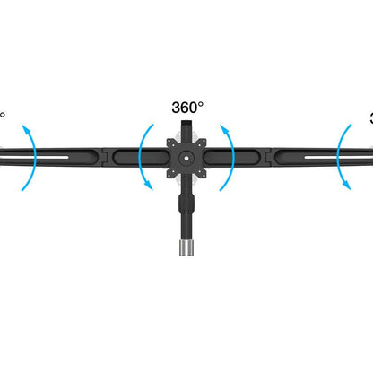 Dark Slate Gray Multibrackets M VESA Desktopmount Triple Stand 15"-24" Expansion Kit