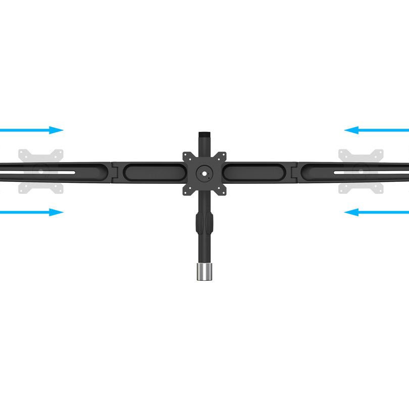 Dark Slate Gray Multibrackets M VESA Desktopmount Triple Stand 15"-24" Expansion Kit