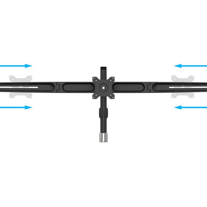Dark Slate Gray Multibrackets M VESA Desktopmount Triple Stand 15"-24" Expansion Kit