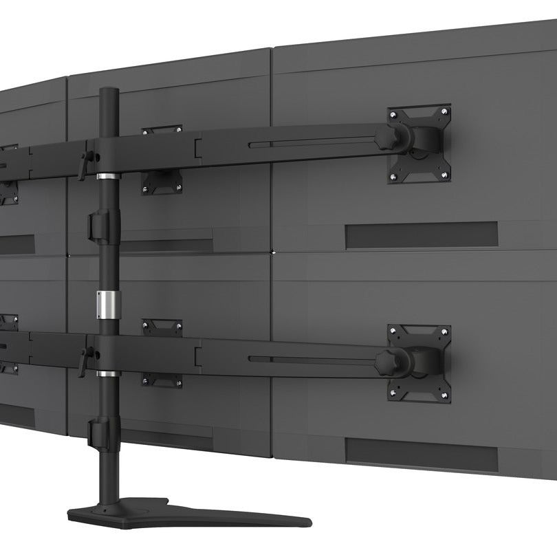 Dark Slate Gray Multibrackets M VESA Desktopmount Triple Stand 15"-24" Expansion Kit