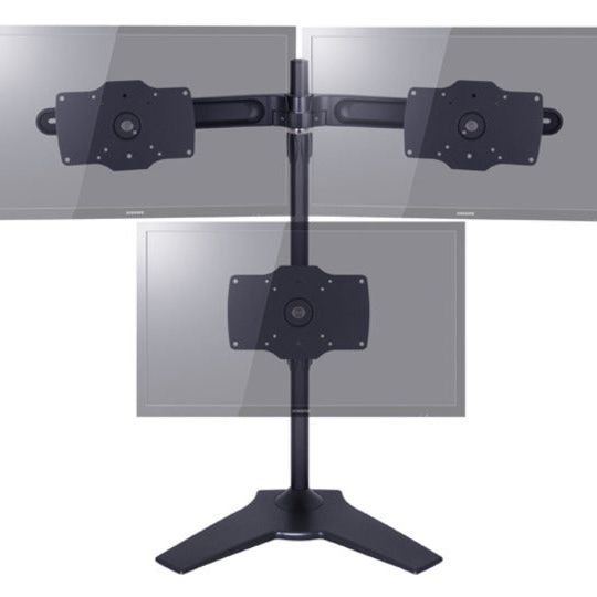 Light Slate Gray Multibrackets M Desktopmount Single / Dual / Triple Stand Desk Clamp