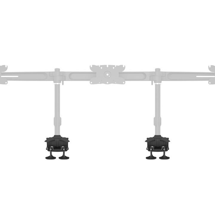 Light Gray Multibrackets M Desktopmount Single / Dual / Triple Stand Desk Clamp