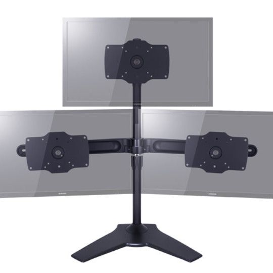 Light Slate Gray Multibrackets M Desktopmount Single / Dual / Triple Stand Desk Clamp