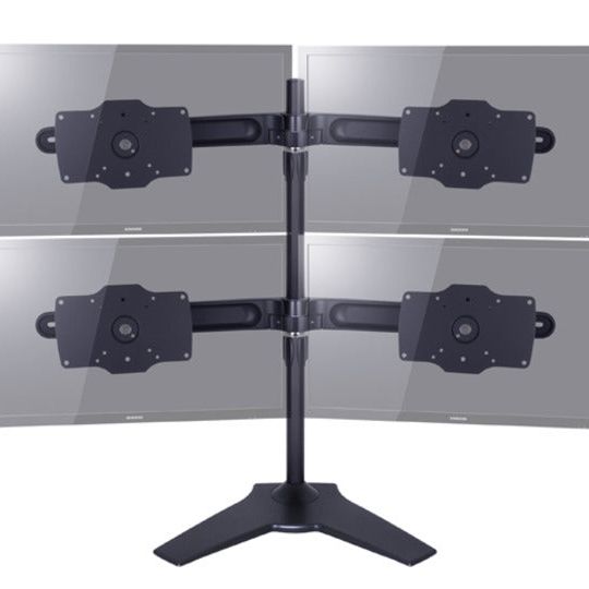 Light Slate Gray Multibrackets M Desktopmount Single / Dual / Triple Stand Desk Clamp
