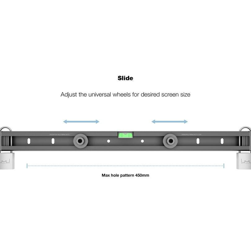Dim Gray Multibrackets M Universal Public Wallmount Black Small