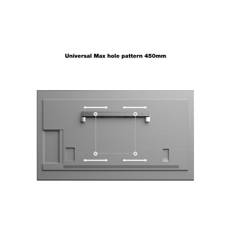 Light Slate Gray Multibrackets M Universal Public Wallmount Black Small
