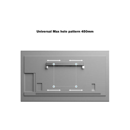 Light Slate Gray Multibrackets M Universal Public Wallmount Black Small