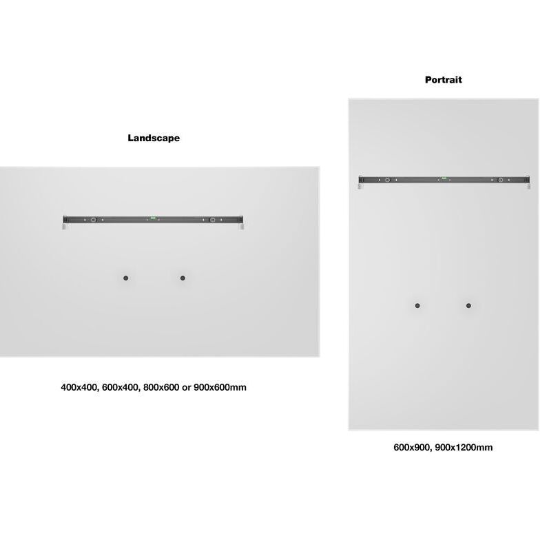 Light Gray Multibrackets M Universal Public Wallmount Black Large