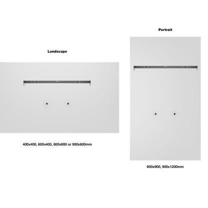 Light Gray Multibrackets M Universal Public Wallmount Black Large