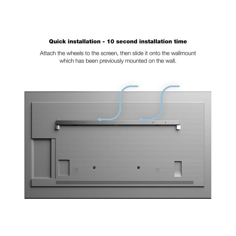 Light Slate Gray Multibrackets M Universal Public Wallmount Black Large
