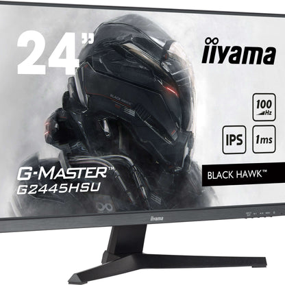 Light Gray iiyama G-MASTER G2445HSU-B2 computer monitor 61 cm (24") 1920 x 1080 pixels Full HD LCD Black