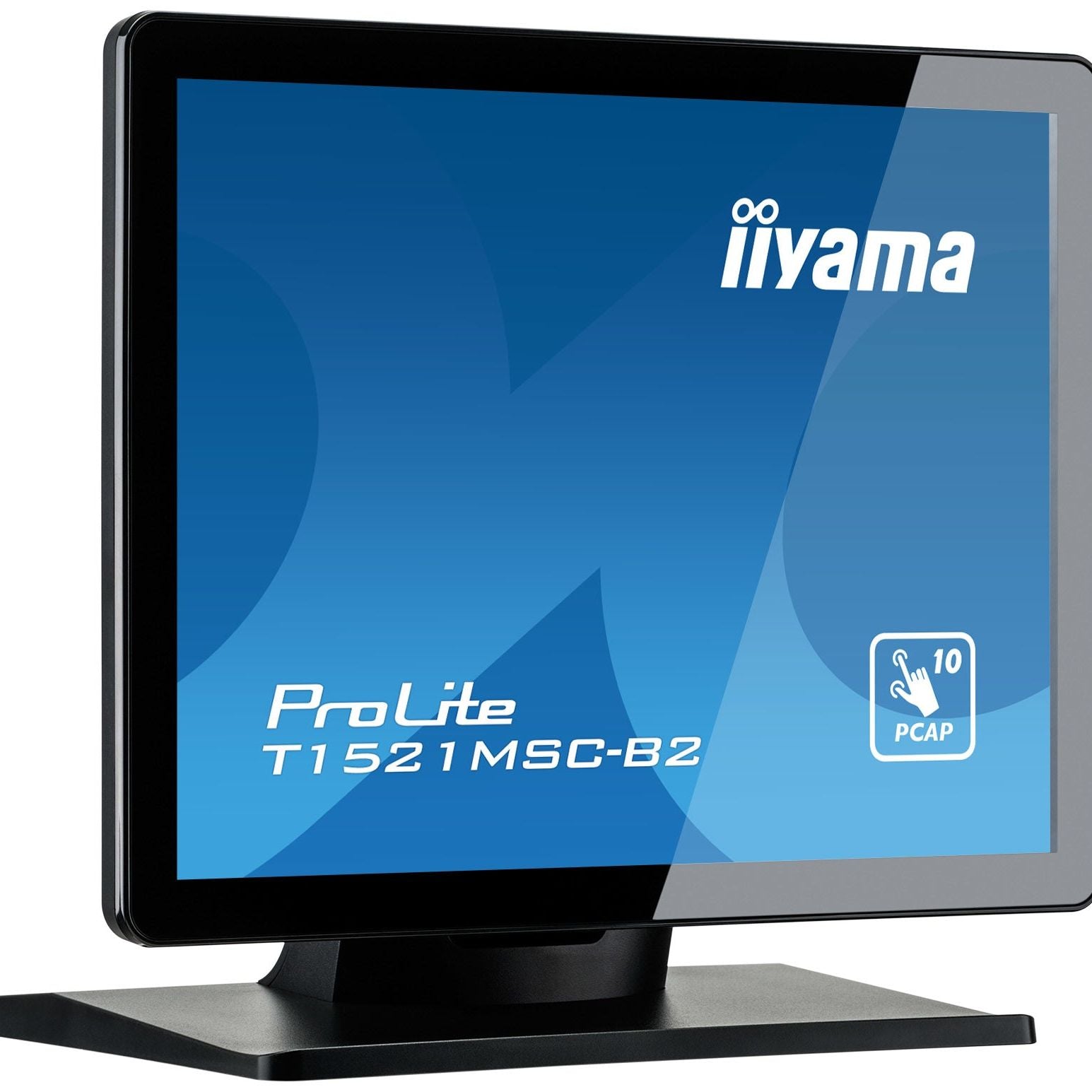 Steel Blue iiyama ProLite T1521MSC-B2 computer monitor 38.1 cm (15") 1024 x 768 pixels XGA LED Touchscreen Tabletop Black