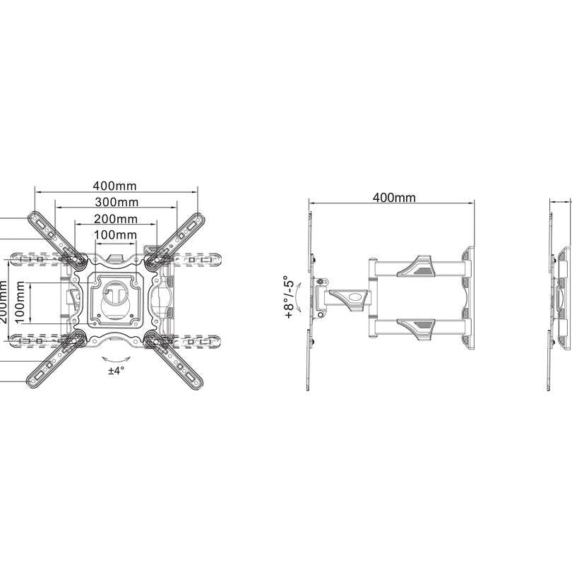 Light Gray Multibrackets M VESA Flexarm M Full Motion Single