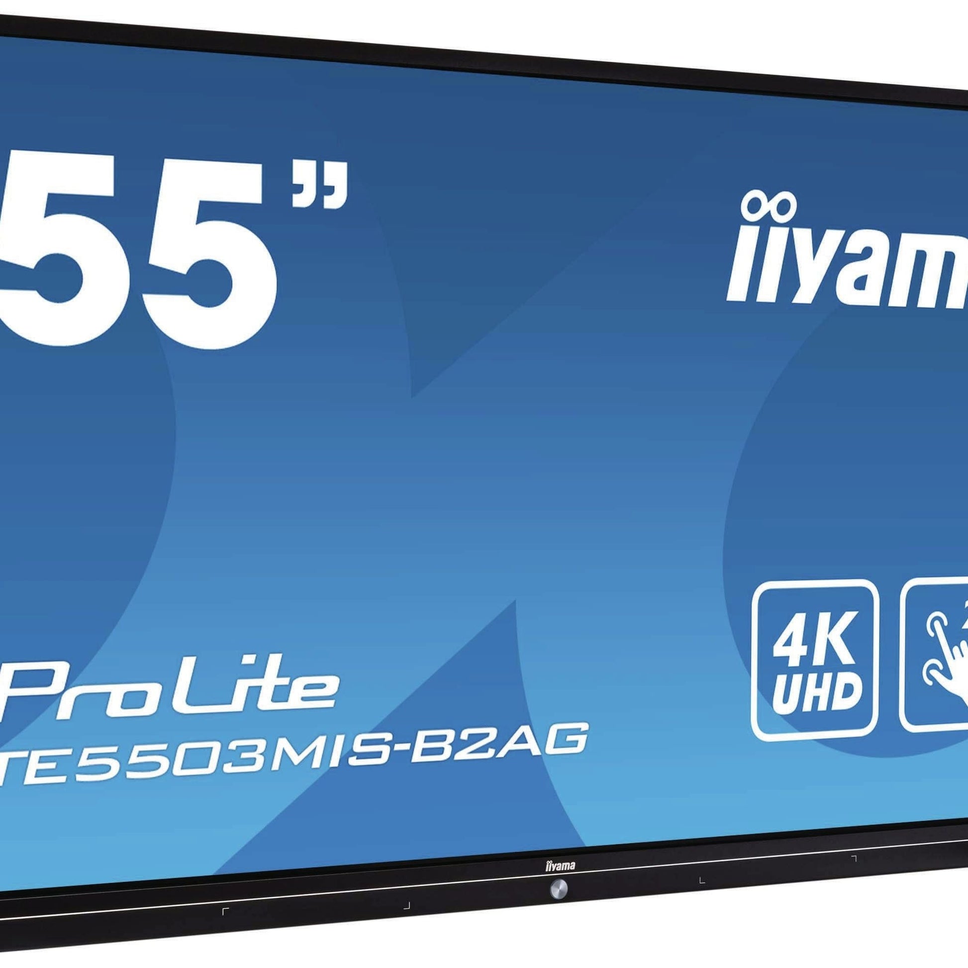 Steel Blue iiyama TE5503MIS-B2AG interactive whiteboard 139.7 cm (55") 3840 x 2160 pixels Touchscreen Black