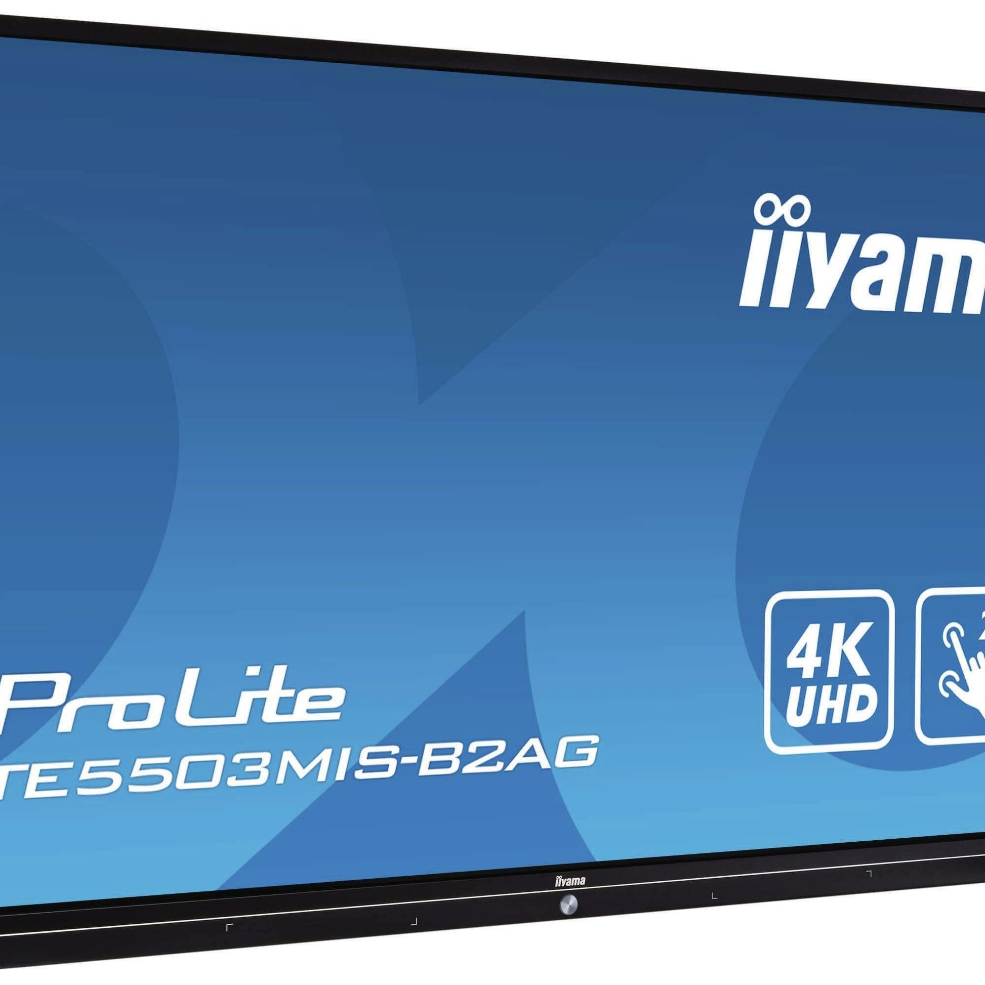 Steel Blue iiyama TE5503MIS-B2AG interactive whiteboard 139.7 cm (55") 3840 x 2160 pixels Touchscreen Black
