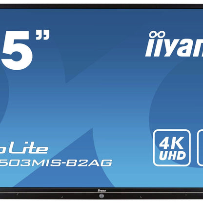 Steel Blue iiyama TE5503MIS-B2AG interactive whiteboard 139.7 cm (55") 3840 x 2160 pixels Touchscreen Black