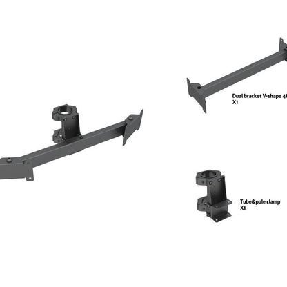 Dim Gray Multibrackets M Pro Series - Dual bracket V-shape 46"-65"