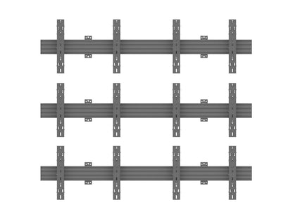Dim Gray Multibrackets M Wallmount Pro MBW2Ux3 Push In Pop Out Black