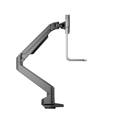 Slate Gray Multibrackets M VESA Gas Lift Arm Single Black HD w. handle