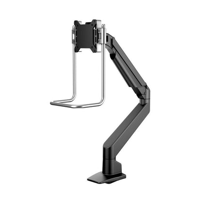 Dim Gray Multibrackets M VESA Gas Lift Arm Single Black HD w. handle