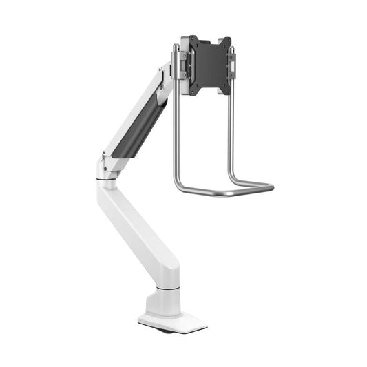 Light Gray Multibrackets M VESA Gas Lift Arm Single White w. handle