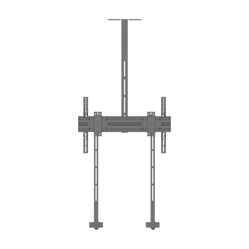 Dim Gray Multibrackets M Wallmount Pro MBW1U Fixed w. camera and soundbar holder