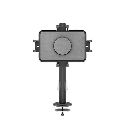 Light Slate Gray Multibrackets M VESA Deskmount Dual B2B with Lockable Tablet Mount