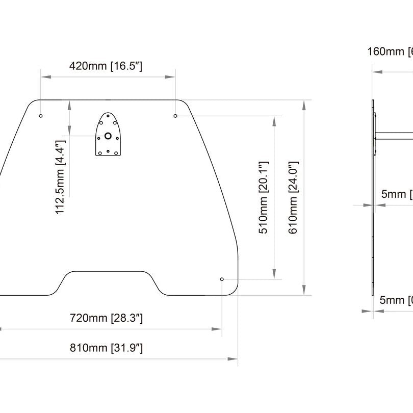 Lavender Multibrackets M Pro Series - Large Floorplate
