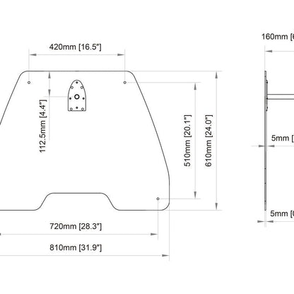 Lavender Multibrackets M Pro Series - Large Floorplate