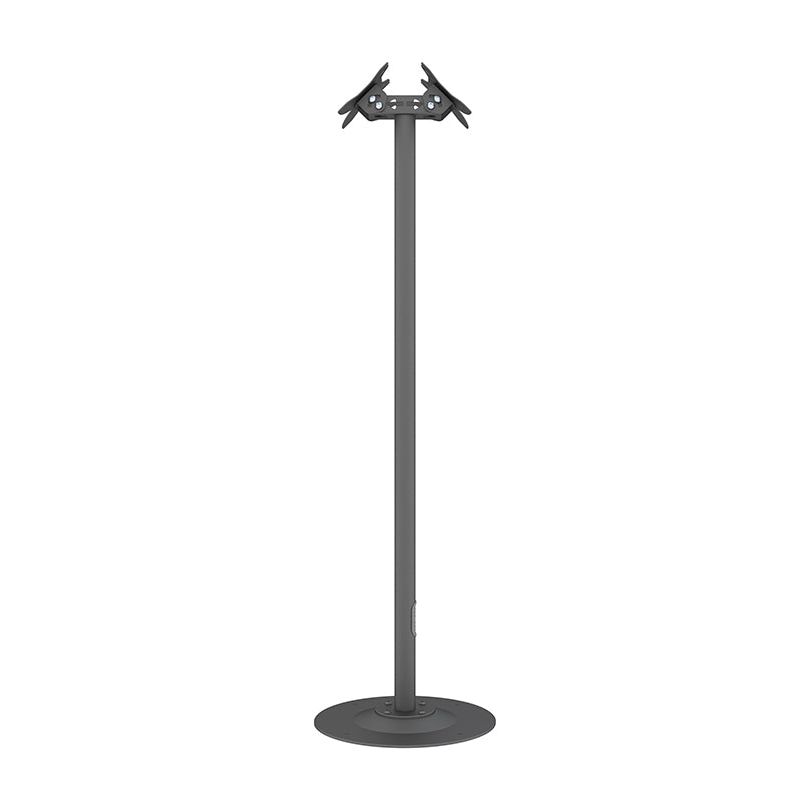 Dim Gray Multibrackets M Pro Series Single Pole Floorbase B2B