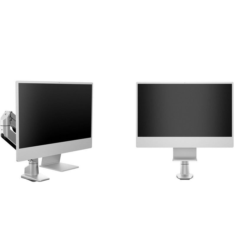 Light Gray Multibrackets M VESA Gas Lift Arm iMac Silver
