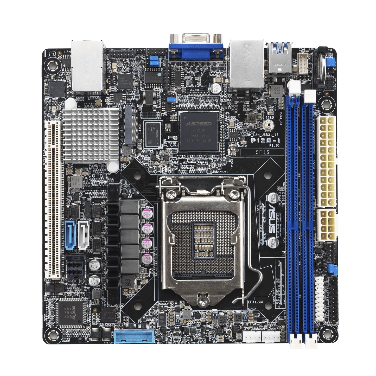 Dark Slate Gray ASUS P12R-I ASMB10 Intel C252 LGA 1200 (Socket H5) ATX