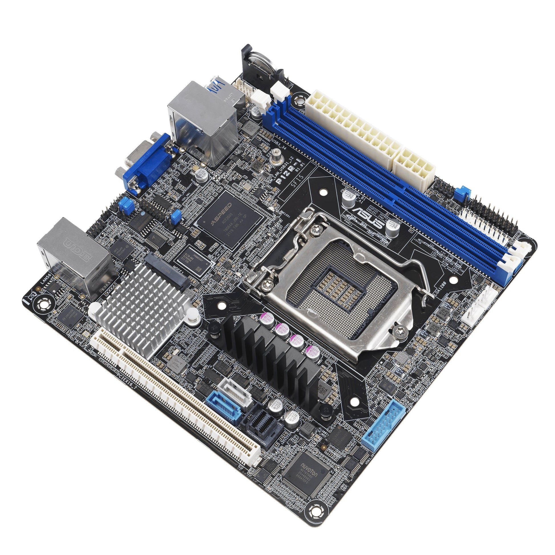 Dark Slate Gray ASUS P12R-I ASMB10 Intel C252 LGA 1200 (Socket H5) ATX